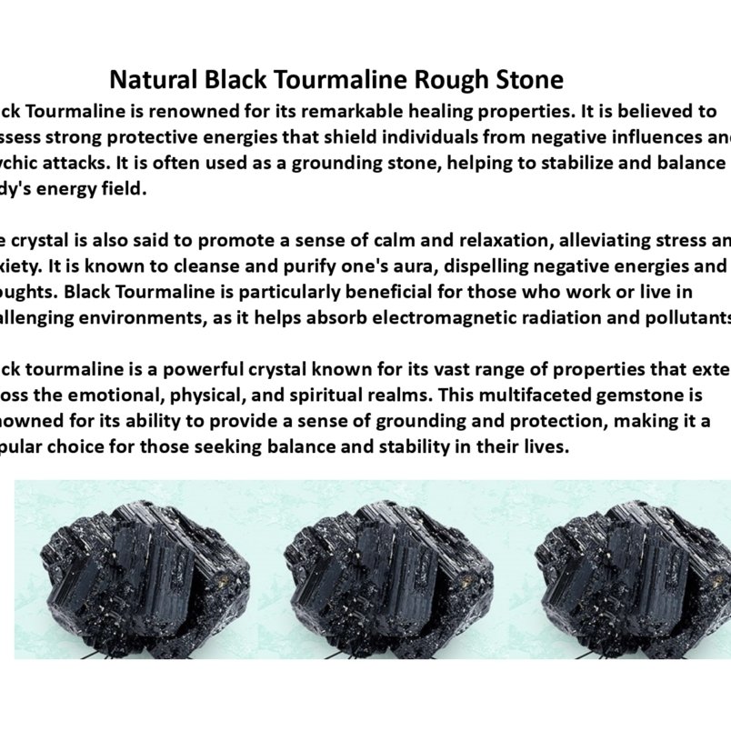 Natural Black Tourmaline